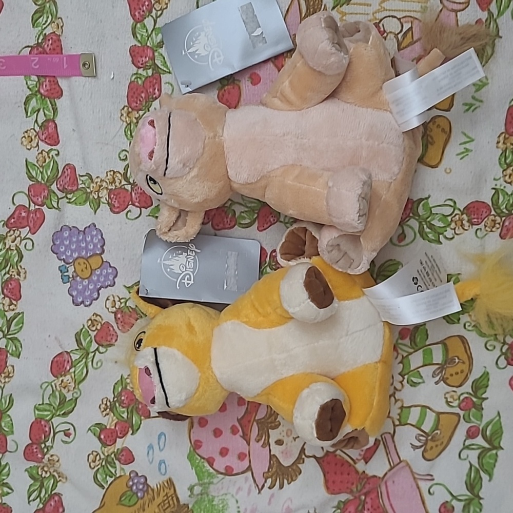 Disney Lion King Simba And Nala Plush Bundle